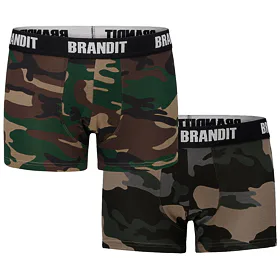 boxerky pánské (set 2 kusů) BRANDIT - 4501-woodland+dk.camo S