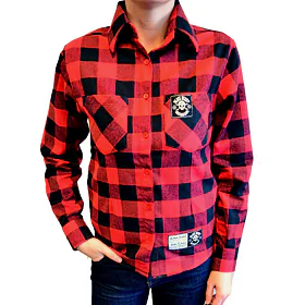 BLACK HEART Redneck Girl Červená S